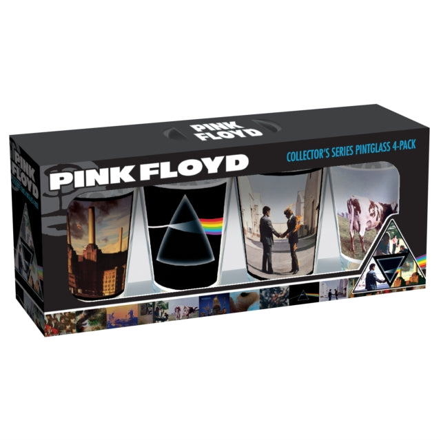 Pink Floyd Album Covers 16 Oz 4 Pack Pint Glasses