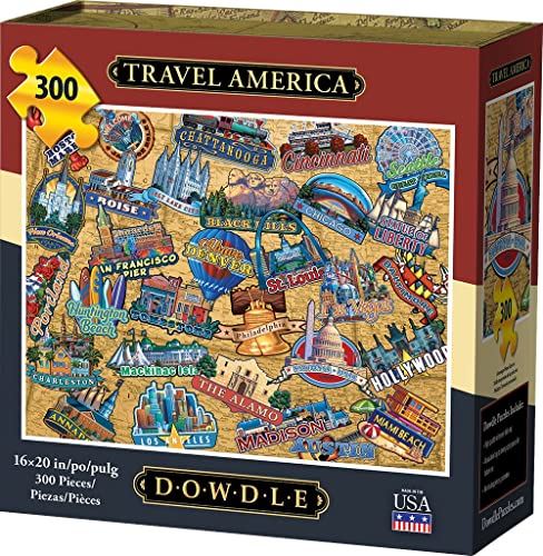 Dowdle Jigsaw Puzzle - Travel America - 300 Piece Traditional Puzzle