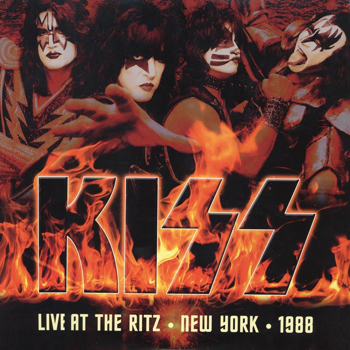 KISS - LIVE AT THE RITZ, NEW YORK 1988-FLAME ORANGE VINY - 3LP
